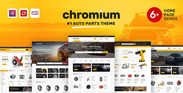 Chromium - Auto Parts Shop WordPress Elementor Theme