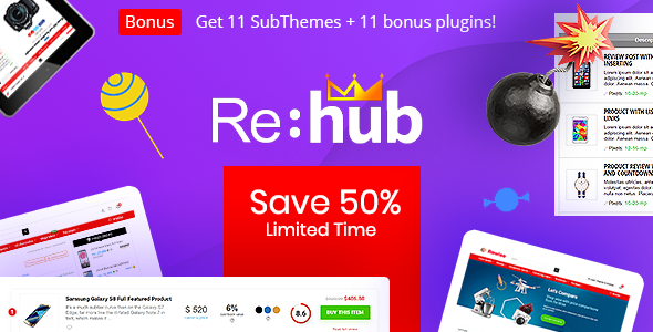 REHub - Price Comparison, Multi Vendor Marketplace Wordpress Theme