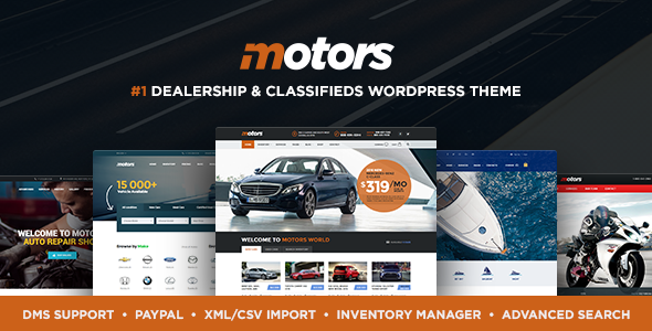 Motors - Car Dealer, Rental &amp;amp;amp; Listing WordPress theme