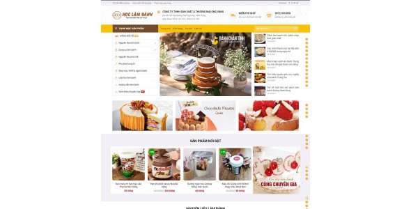 Theme wordpress tiệm bánh ngọt