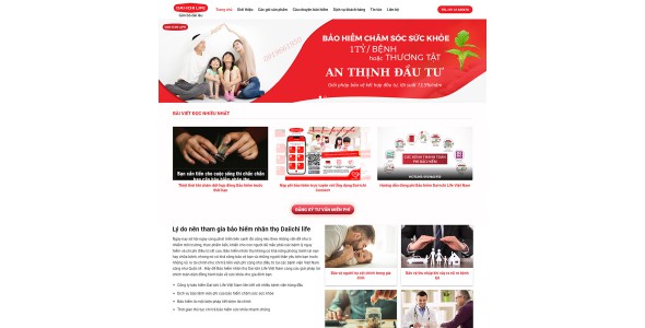 Theme wordpress bảo hiểm daichi