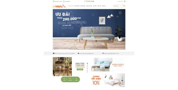 Theme wordpress bán nội thất Beyours