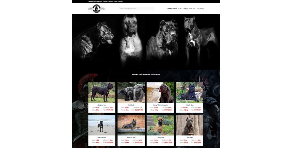 Theme wordpress bán chó săn