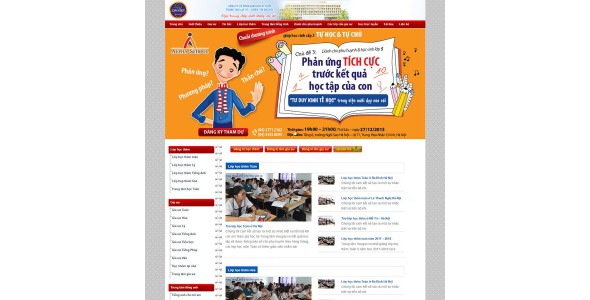 Theme wordpress trung tâm gia sư