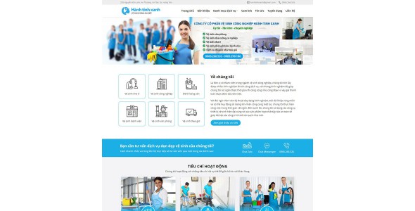 Theme wordpress dịch vụ dọn vệ sinh