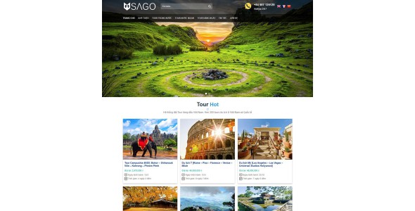 Theme wordpress flatsome du lịch 05