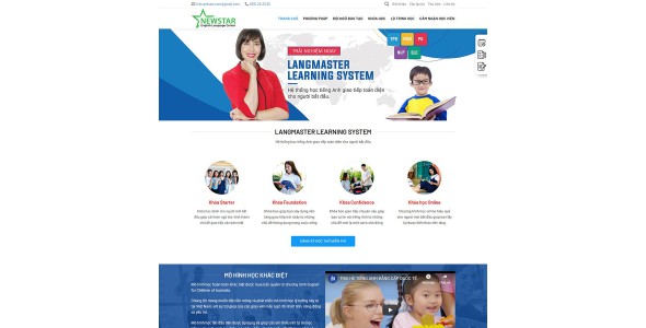 Theme wordpress trung tâm tiếng anh