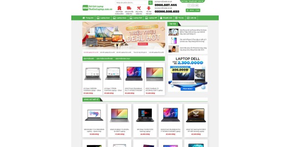 Theme wordpress bán laptop 02