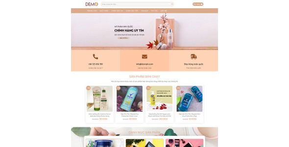 Theme wordpress mỹ phẩm 15