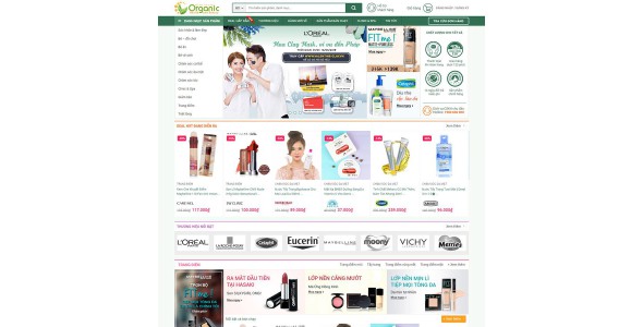 Theme wordpress Mỹ phẩm 06