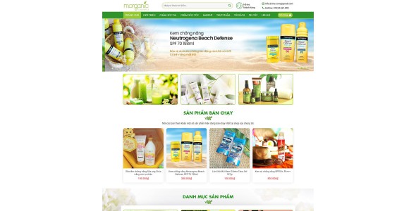 Theme wordpress mỹ phẩm 07