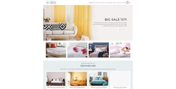 Theme wordpress bán nệm