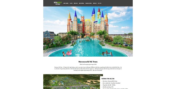 Theme WordPress Landing Page BĐS NovaWorld