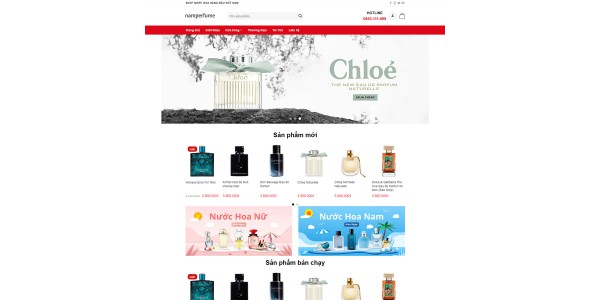 Theme wordpress bán nước hoa