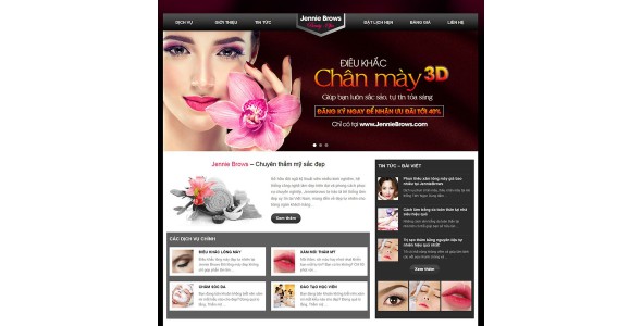 Theme wordpress dịch vụ phun xăm