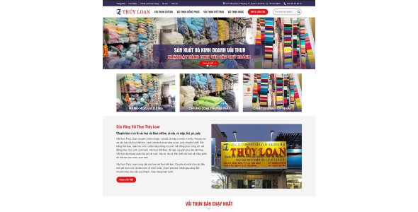 Theme wordpress bán shop vải