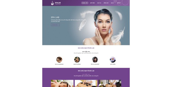 Theme wordpress dịch vụ spa 04