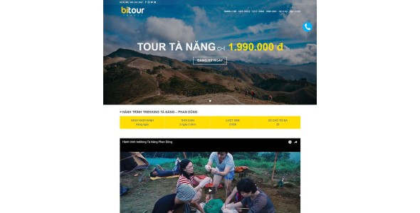 Theme wordpress Landing page du lịch