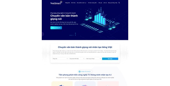 Theme wordpress giới thiệu dịch vụ textsmart