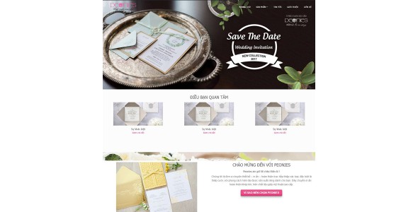 Theme wordpress bán thiệp cưới