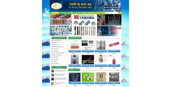 Theme wordpress bán thiết bị mài công nghiệp