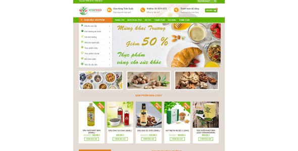 Theme wordpress bán thực phẩm