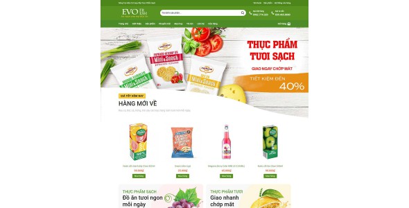 Theme wordpress thực phẩm 02