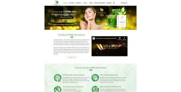 Theme wordpress thực phẩm chức năng 01