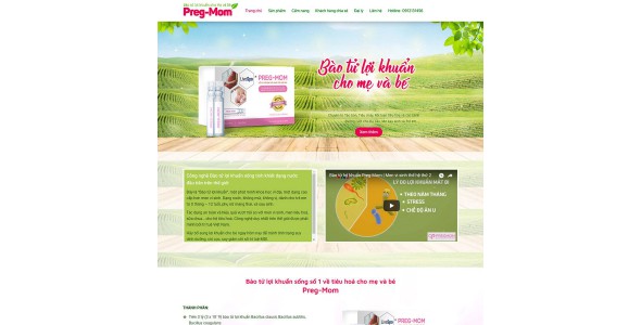 Theme wordpress Landing Pape thuốc