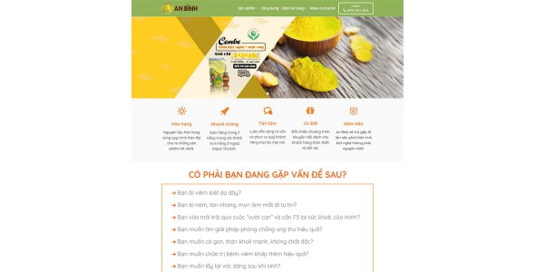 Theme wordpress Tinh bột nghệ