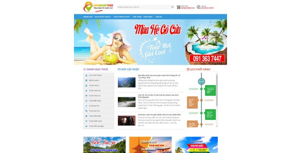 Theme WordPress đặt tour du lịch