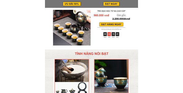 Theme WordPress landing page trà đạo