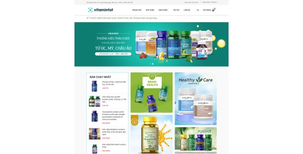 Theme wordpress bán vitamin, thực phẩm chức năng