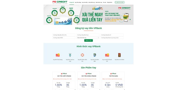 Theme wordpress tín dụng vpbank