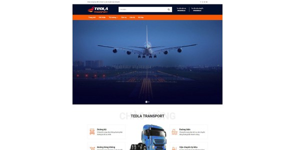 Theme wordpress dịch vụ vận chuyển bằng xe tải