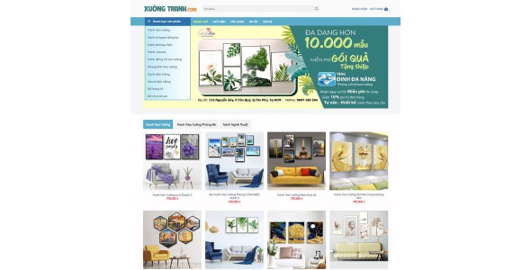 Theme wordpress Flatsome bán tranh