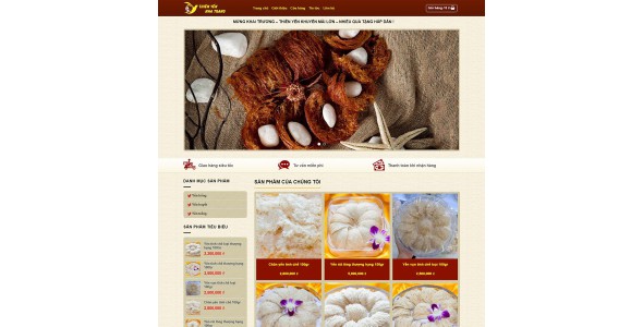 Theme wordpress yến sào 02