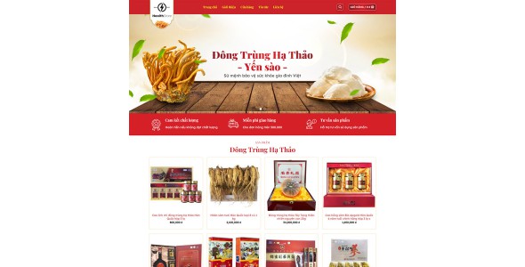 Theme wordpress bán yến sào 02