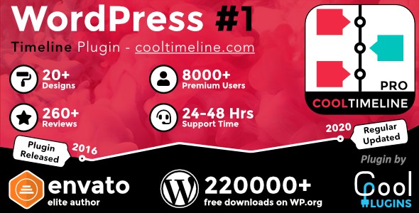 Cool Timeline Pro - Horizontal & Vertical Timeline Plugin For WordPress