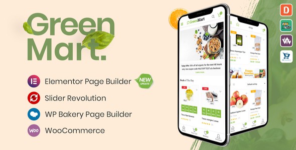 GreenMart – Organic &amp; Food WooCommerce WordPress Theme