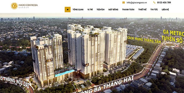 Mẫu web Bất Động Sản 18