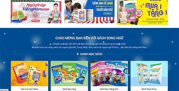 Mẫu web bán sách