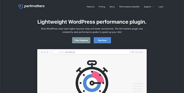 Perfmatters – Lightweight WordPress Performance Plugin