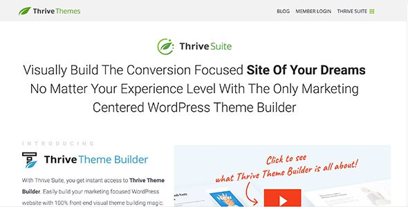 Thrive Theme Builder + Shapeshift Theme