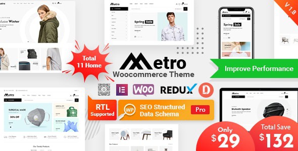 Metro Minimal WooCommerce WordPress Theme