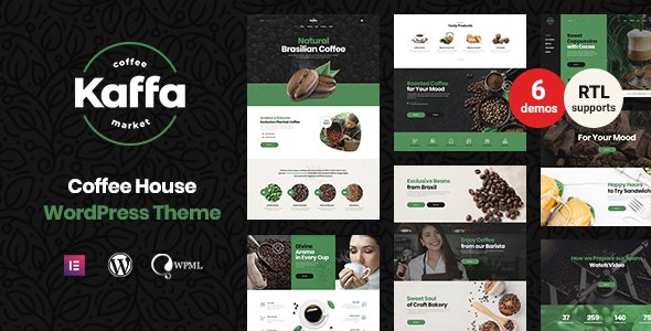 Kaffa - Cafe &amp;amp;amp;amp;amp;amp;amp; Coffee Shop WordPress Theme + RTL