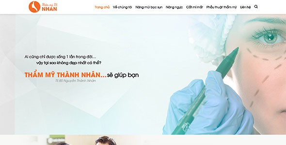 Web spa, thẫm mỹ viện, bác sĩ thẫm mỹ