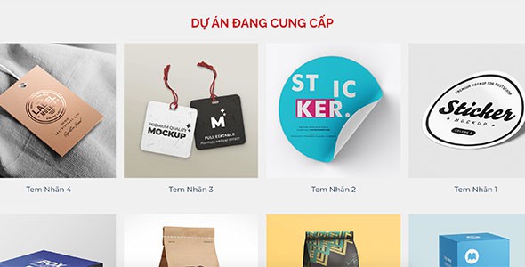 Mẫu web giới thiệu Name card Mockup