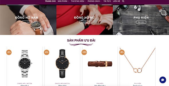 Web bán đồng hồ