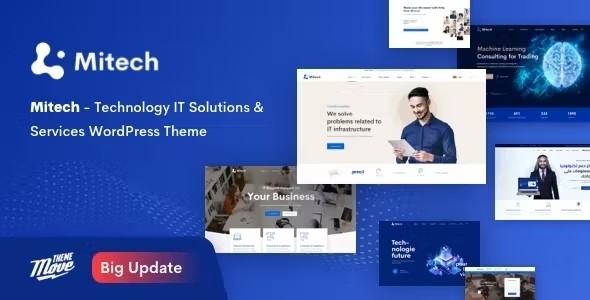 Mitech - Technology IT Solutions Services WordPress Theme